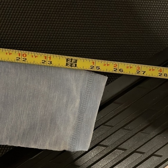 The Y2K Gothic Grunge Waffle Knit Henley Tier Whimsigoth Stretchy faded blue S - Picture 9 of 10